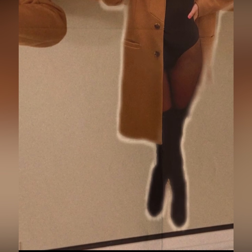 Black Suede Over the Knee Boots